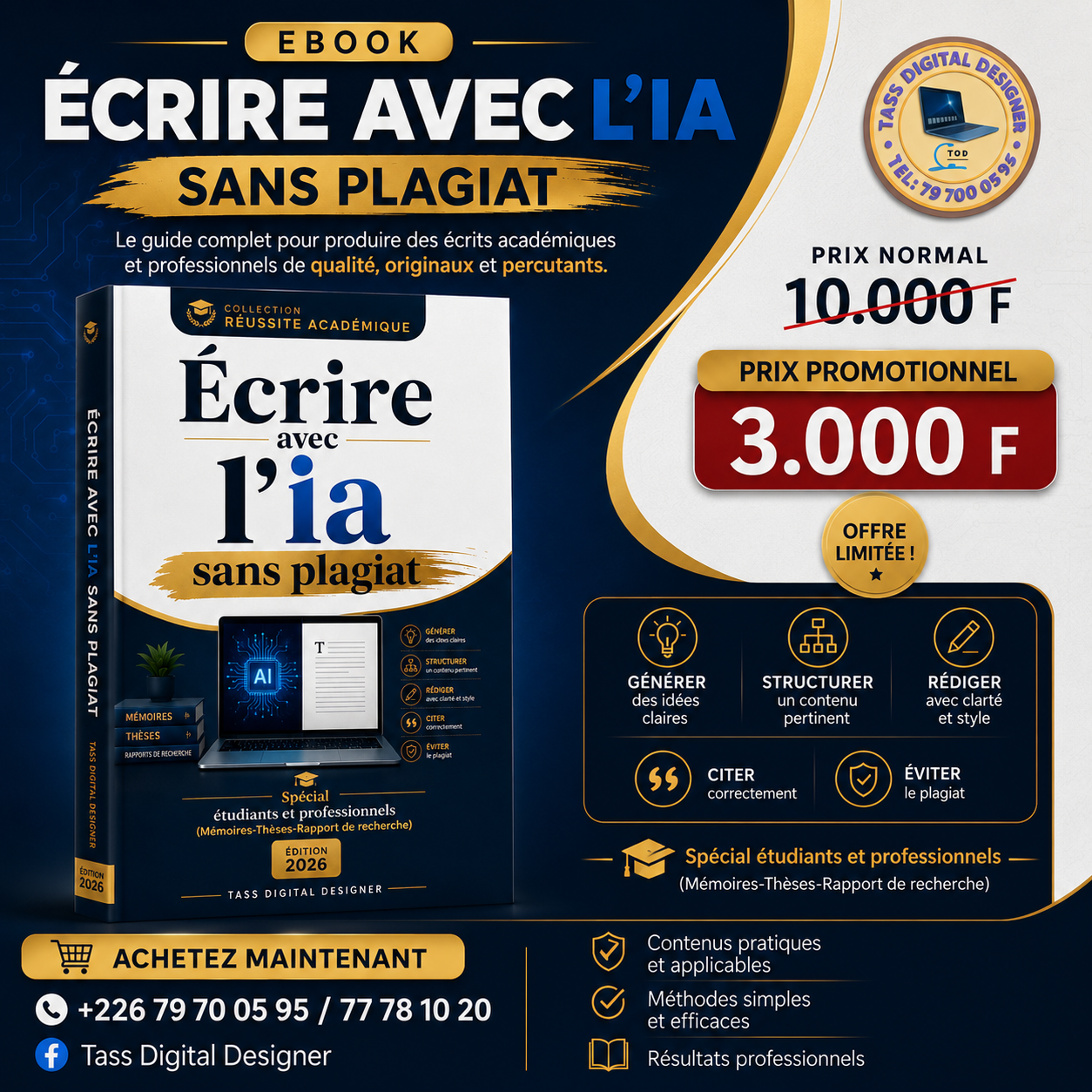 Aperçu du contenu de l'ebook Écrire avec l'IA sans plagiat